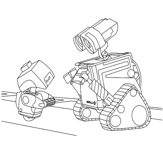 Название: Раскраска два робота. Категория: Робот. Теги: Робот.