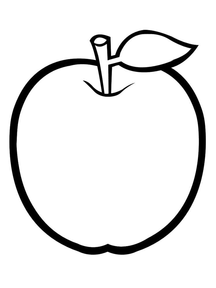 Название: Раскраска Фрукты раскраски детские. Категория: Фрукты. Теги: яблоко.