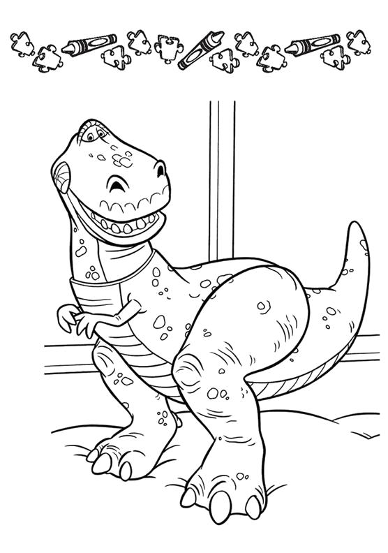 Раскраска Милый маленький зубастик. динозавр