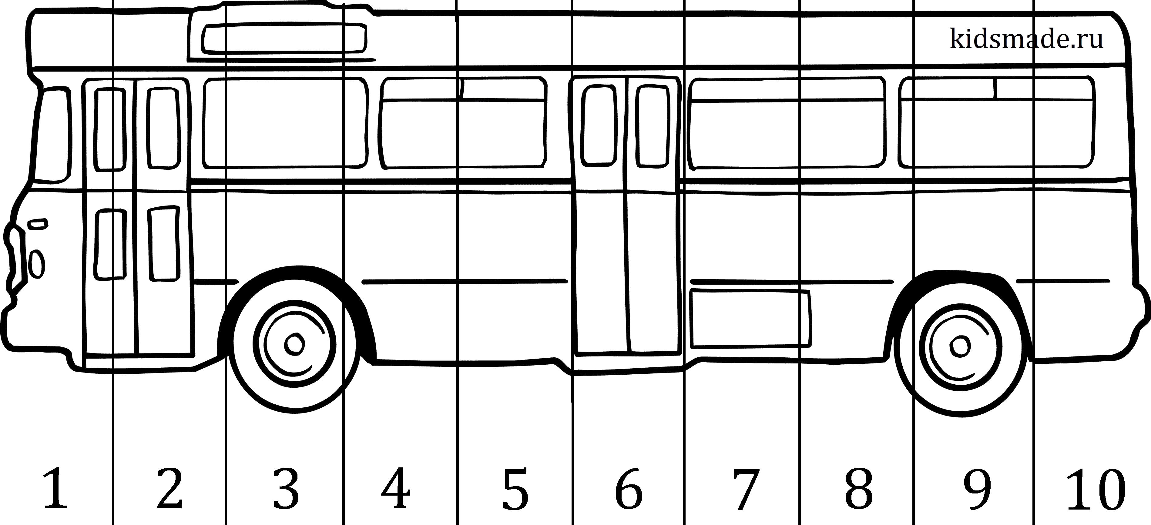 Разрезная картинка автобус