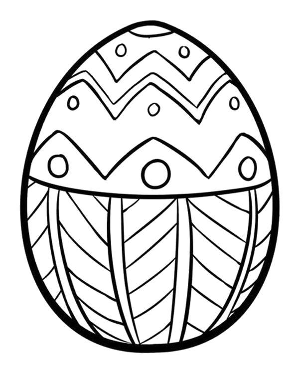 Раскраска Узорное яйцо. 