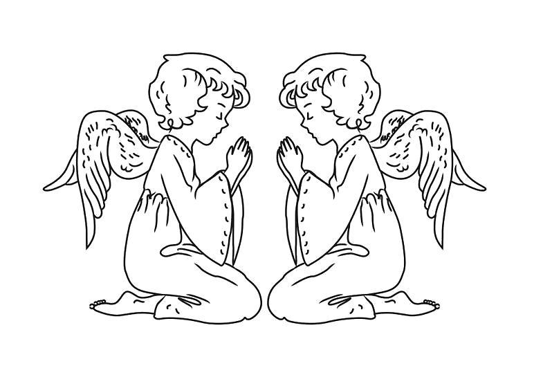 Рисунки карандашом для начинающих ангелы