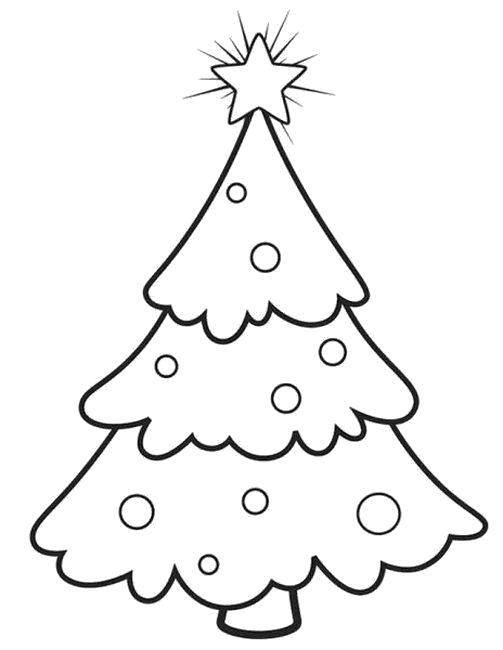 Название: Раскраска елка со звездочкой. Категория: новогодние. Теги: новогодние.