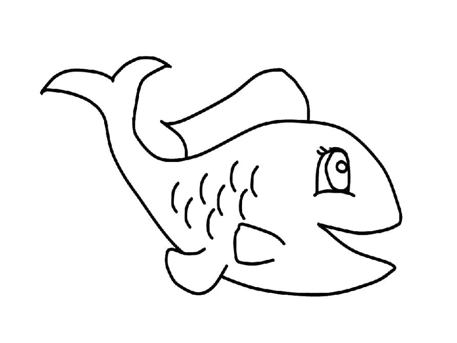 Название: Раскраска Раскраска рыба для детей. Категория: Рыбы. Теги: рыба.