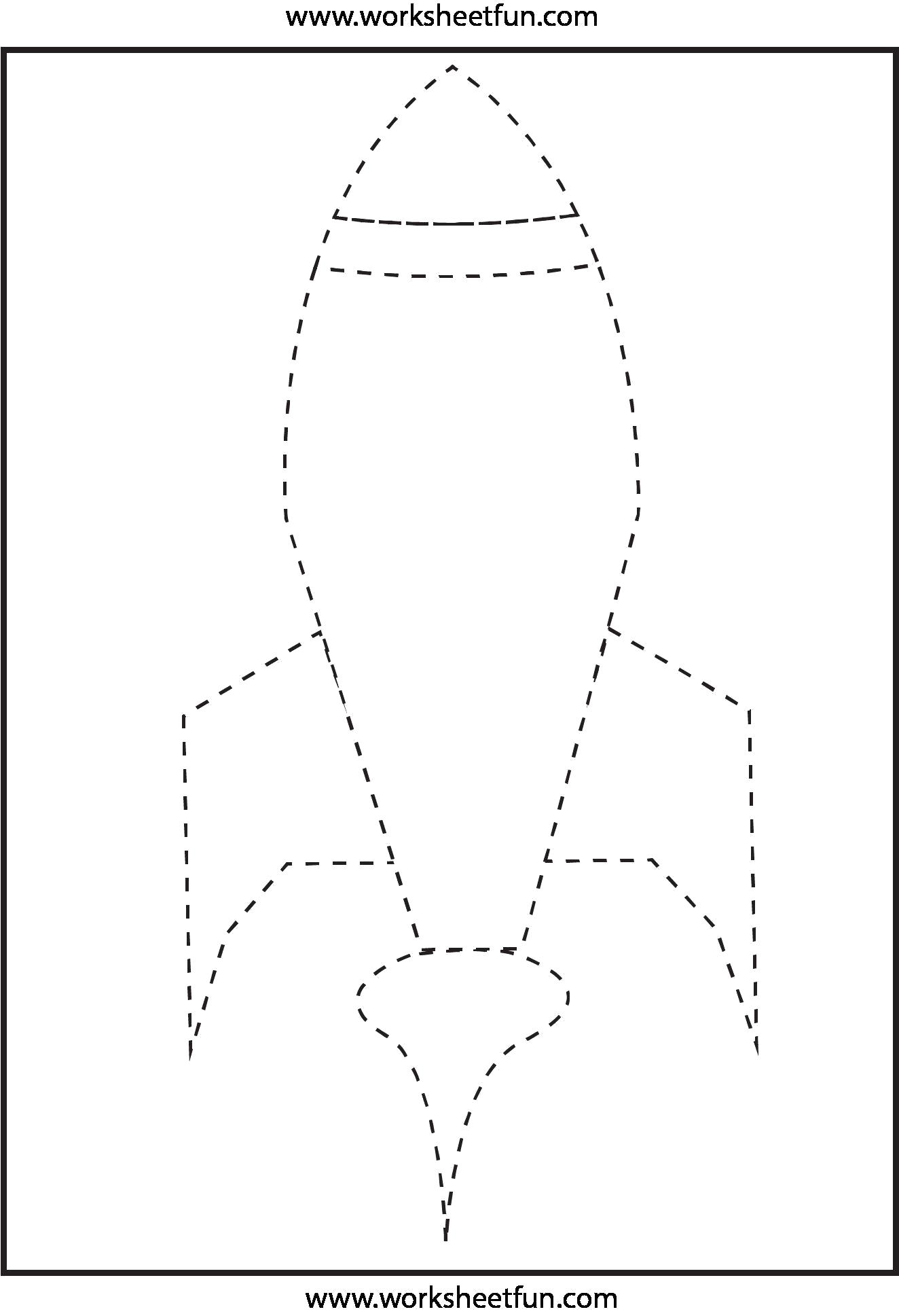 Рисование по точкам ракета