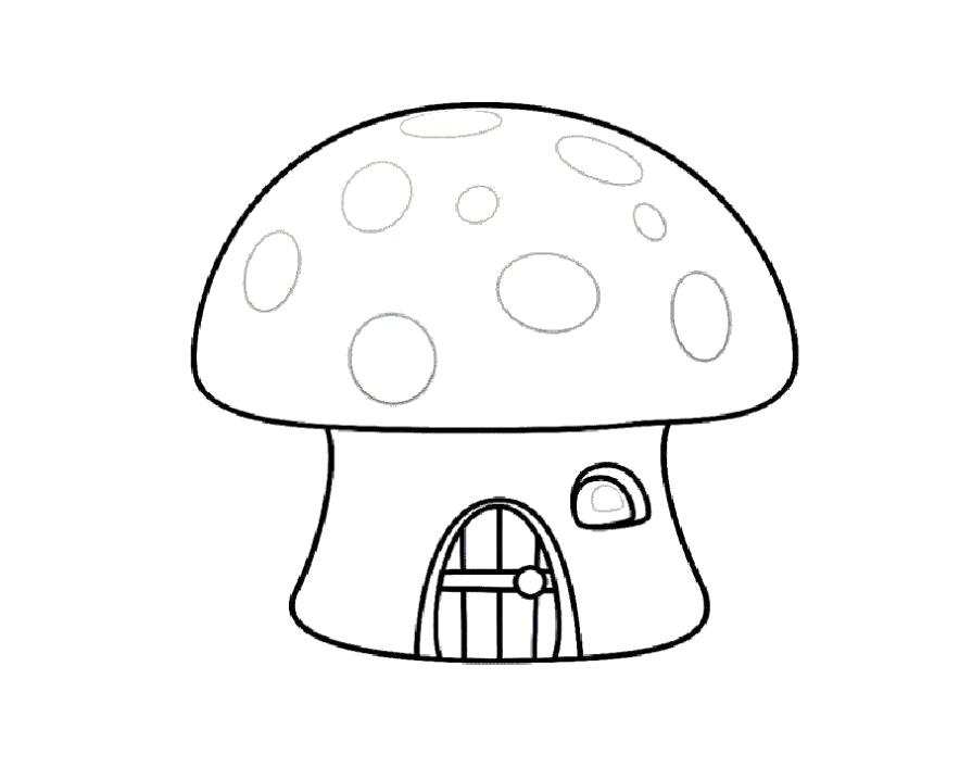 Название: Раскраска Раскраска грибок. Категория: растения. Теги: гриб.