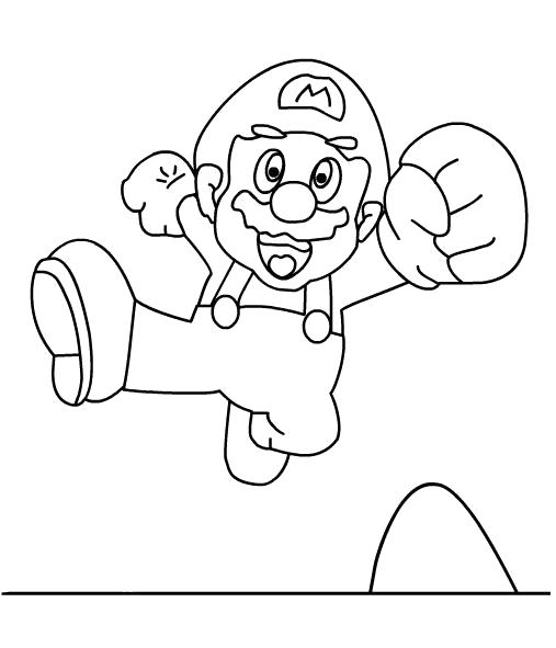 Раскраска Марио. Скачать Марио.  Распечатать Марио