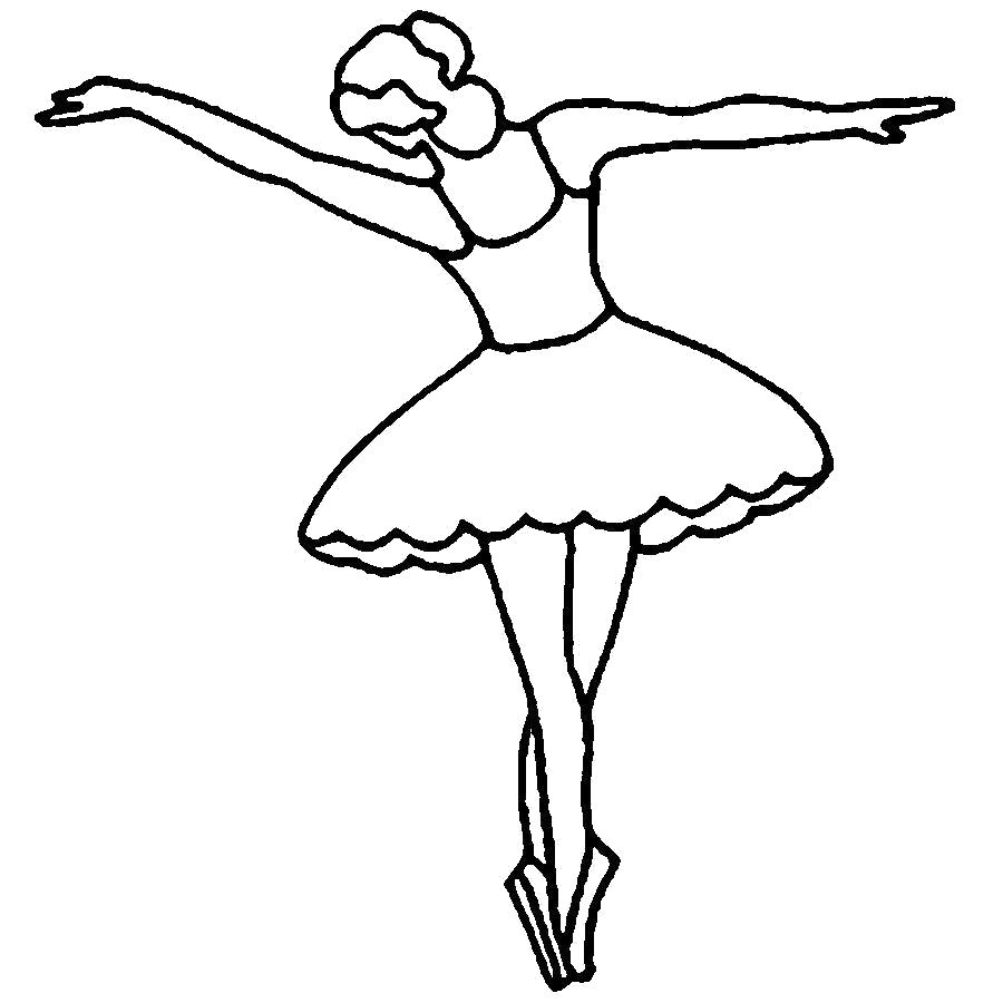 Раскраска  шаблоны балерин балерина выкройка из бумаги для детей. Скачать Шаблон.  Распечатать Шаблон