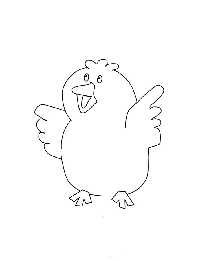 Название: Раскраска Раскраска цыпленок. Категория: Домашние животные. Теги: Цыплята.