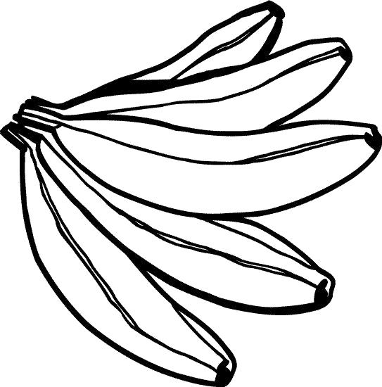 Название: Раскраска Бананы. Категория: Фрукты. Теги: банан.