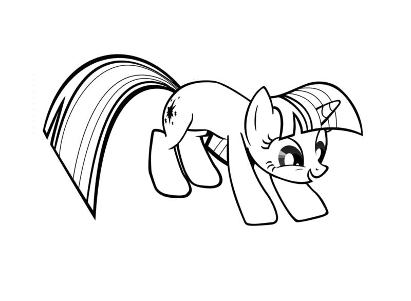 Раскраска Раскраски "принцесса пони искорка" скачать и распечатать бесплатно. пони