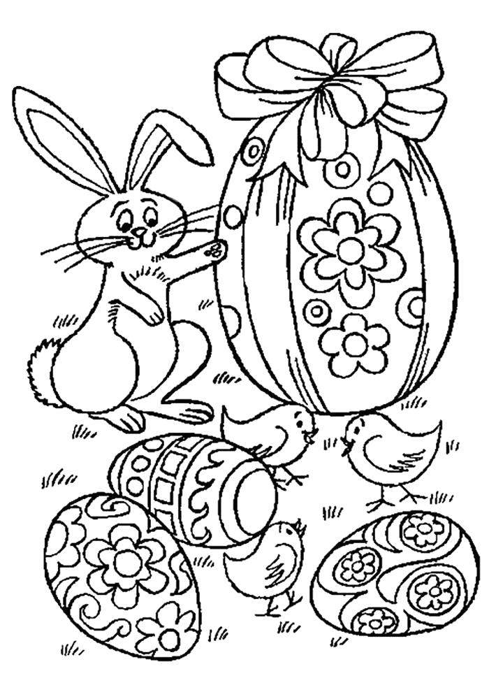 Раскраска Пасхальный кролик картинки раскраск. Пасха