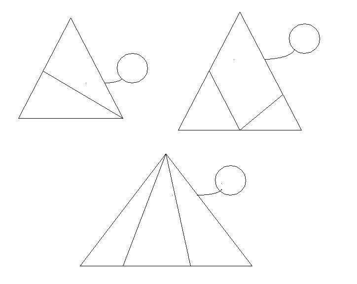Раскраска  фигуры геометрические фигуры, , пирамидки . Скачать круг, треугольник.  Распечатать геометрические фигуры