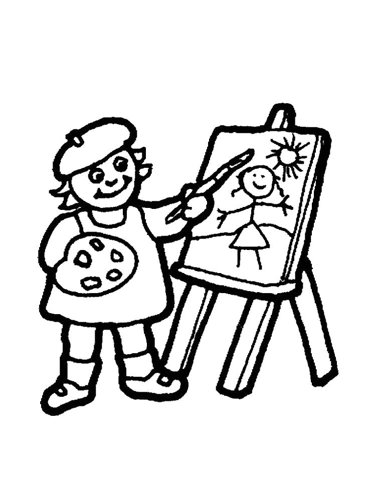 Раскраски на тему профессии для детей