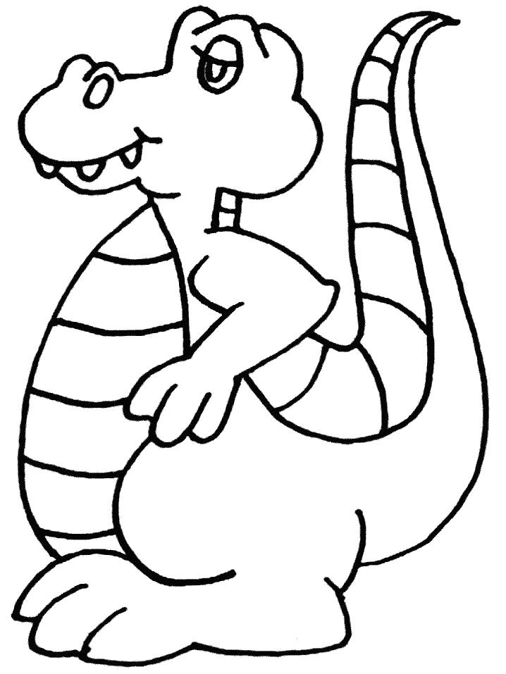 Название: Раскраска Раскраска крокодил. Категория: Дикие животные. Теги: крокодил.
