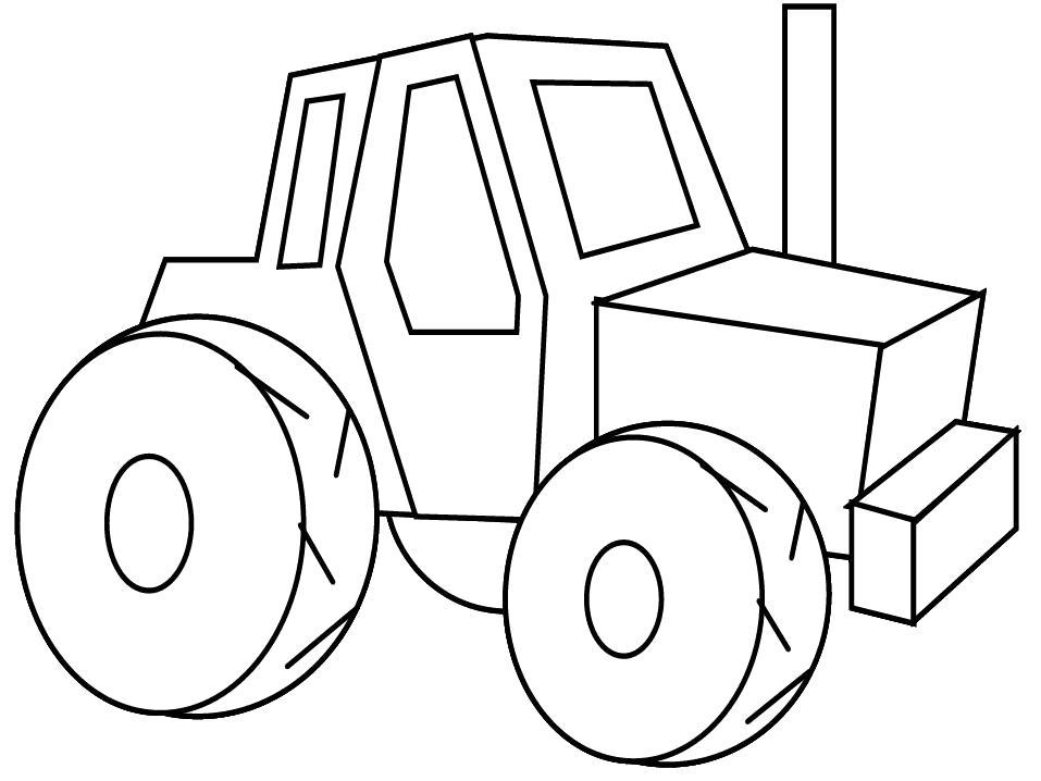 Название: Раскраска Раскраска Трактор. Категория: трактор. Теги: трактор.
