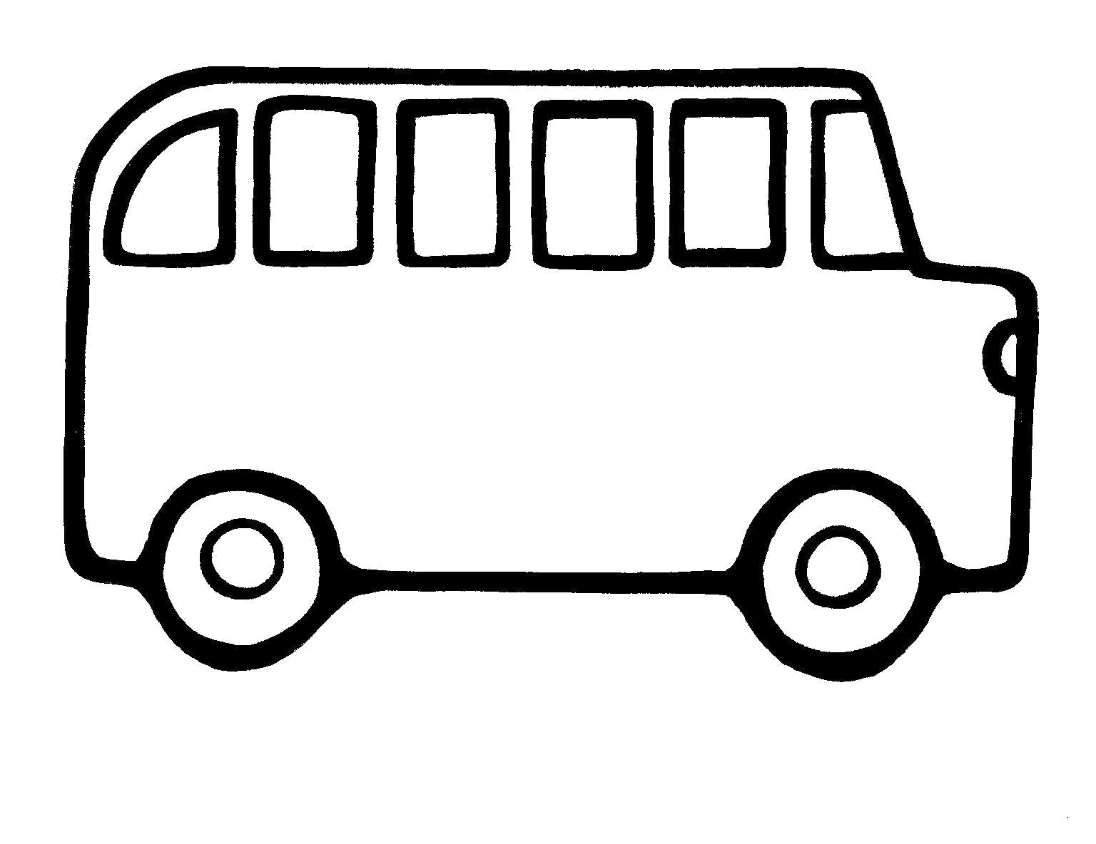 Раскраска Автобус. Транспорт