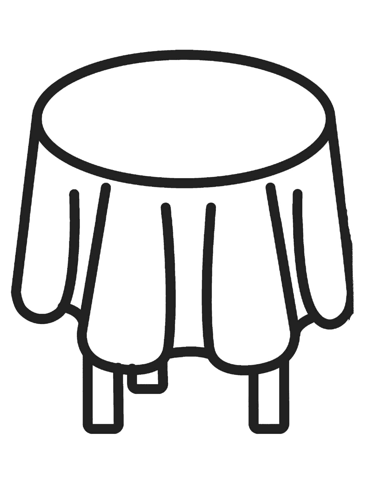 «Стол и стул» бесплатная раскраска для детей - мальчиков и девочек