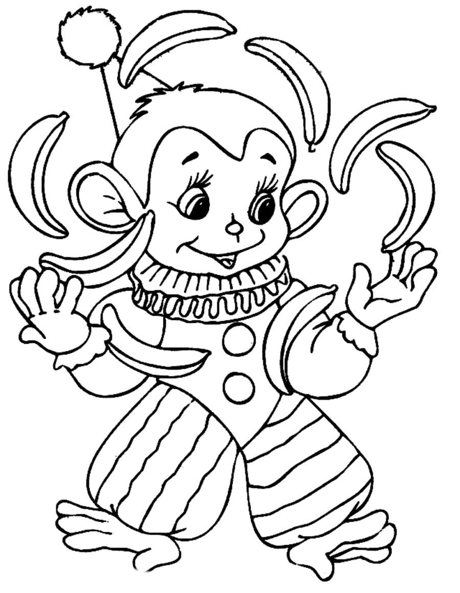 Картинки по запросу раскраска клоун-жонглёр | Раскраски, Клоуны, Детские заметки