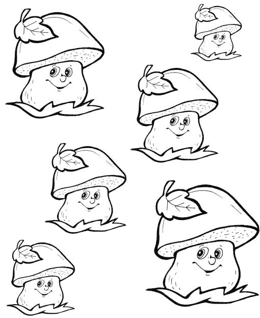 Название: Раскраска рисунки раскраски грибы. Категория: растения. Теги: гриб.