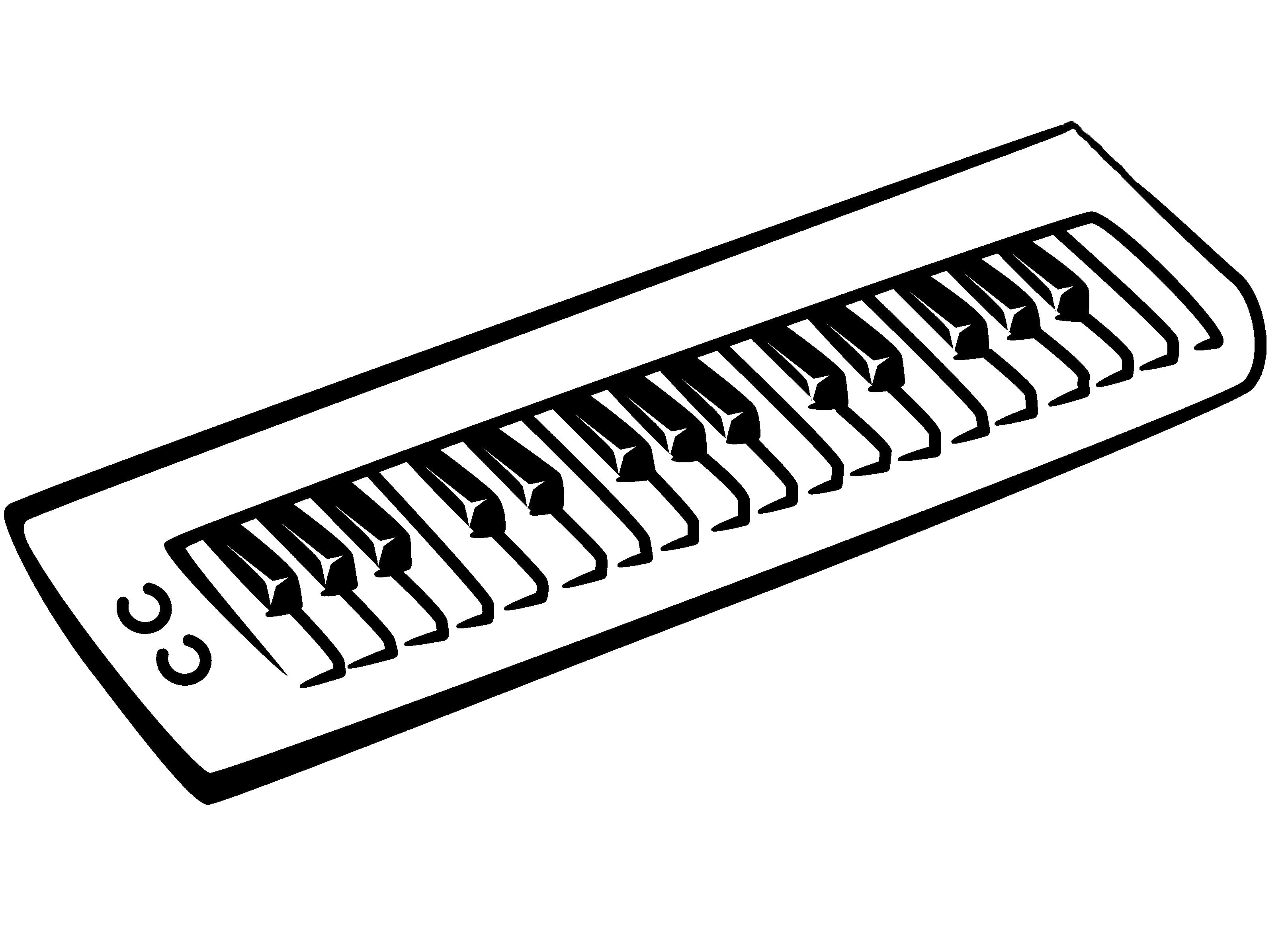Клавиатура фортепиано раскраска