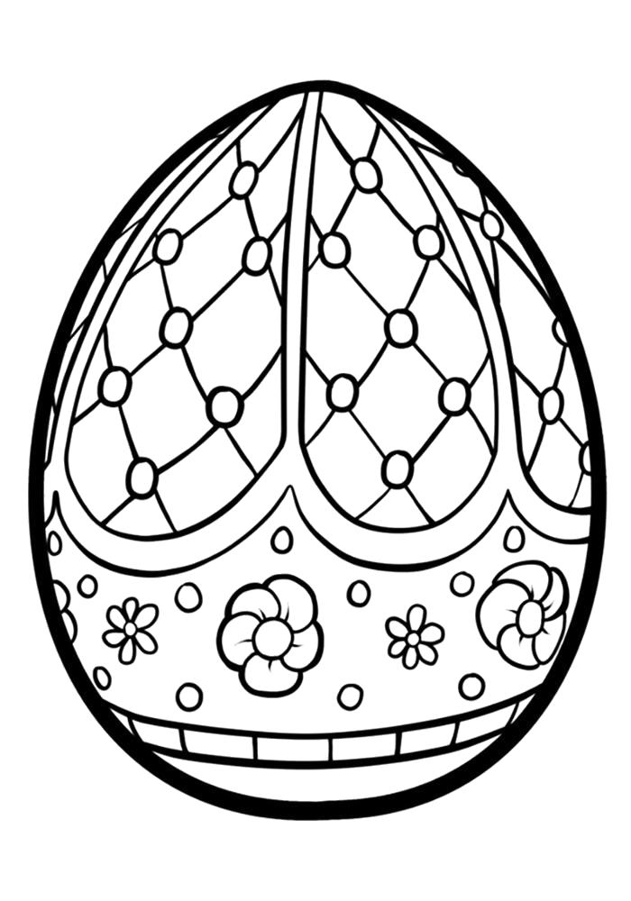 Раскраска Пасхальные яйца фото раскраска. Пасха