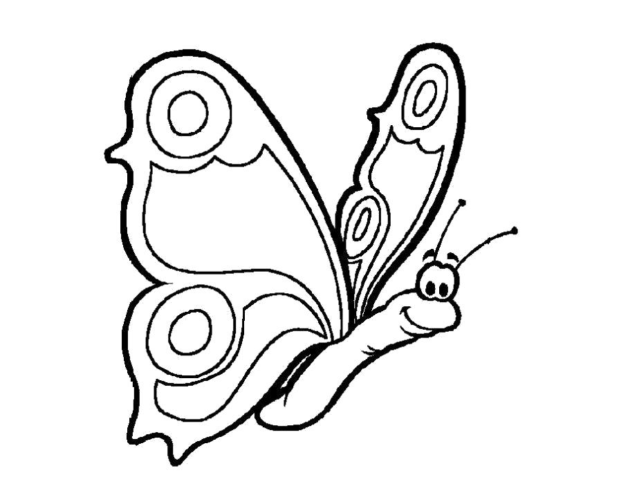 Название: Раскраска Раскраска бабочка смешная. Категория: бабочка. Теги: бабочка.