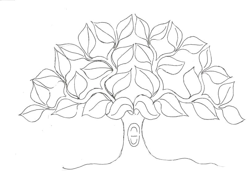 Название: Раскраска Раскраски "семейное дерево". Категория: растения. Теги: дерево.