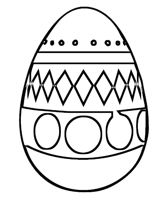 Скачать раскраски с пасхальными яйцами для детей