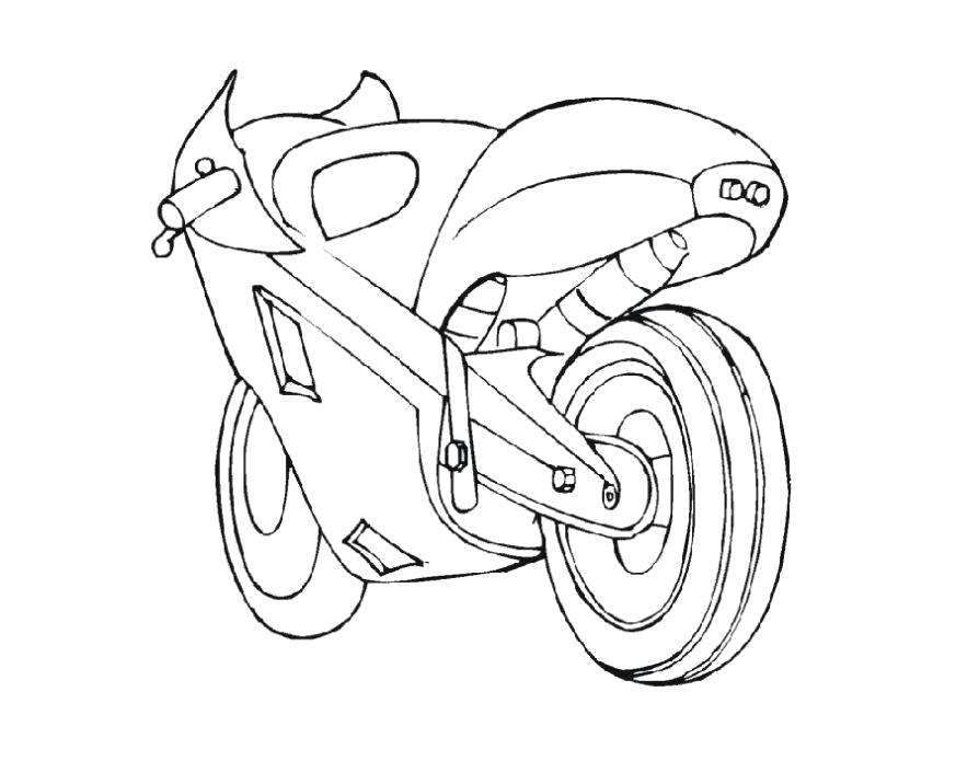 Название: Раскраска Раскраска мотоцикл детям. Категория: Мотоцикл. Теги: Мотоцикл.