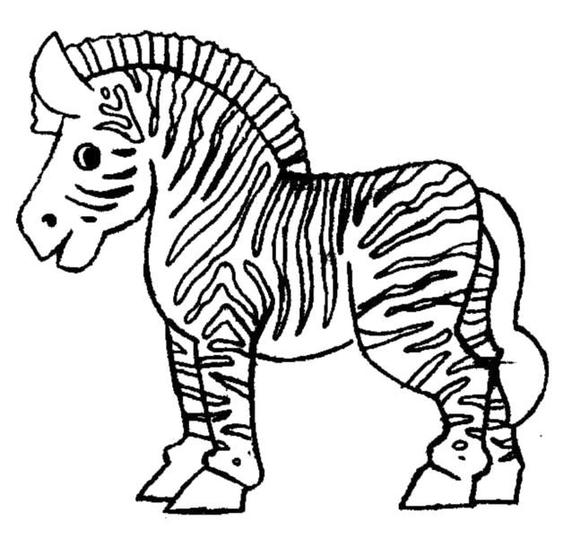 Название: Раскраска Раскраски "зебра" скачать и распечатать бесплатно. Категория: Дикие животные. Теги: зебра.