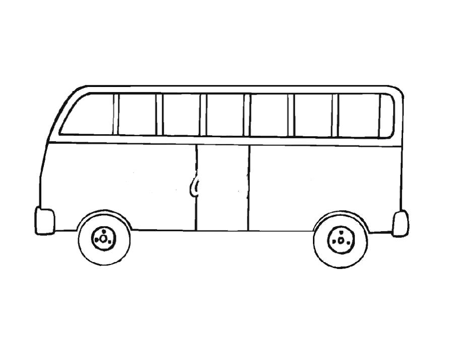 Раскраска Ракраска автобус ребенку. Автобус