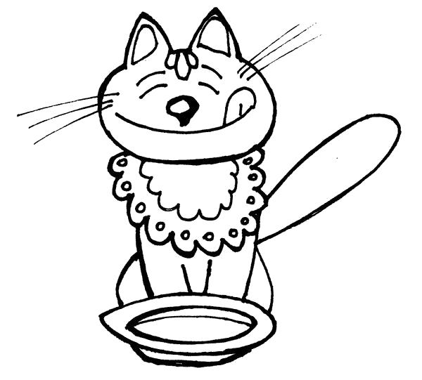 Смешные котики раскраска