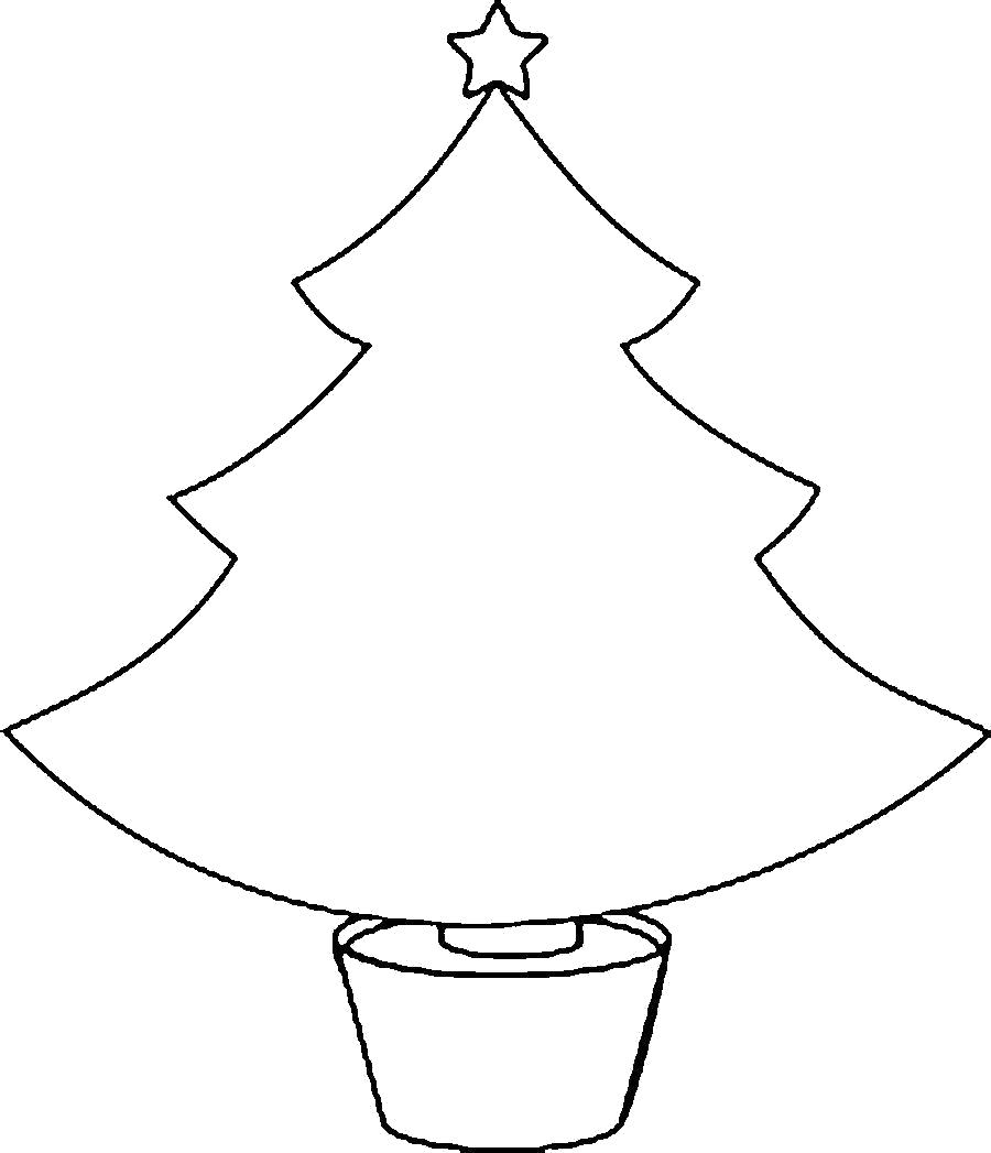 Раскраска Раскраски Новогодняя елка шаблон для вырезания из бумаги шаблон для вырезания елки. Елка