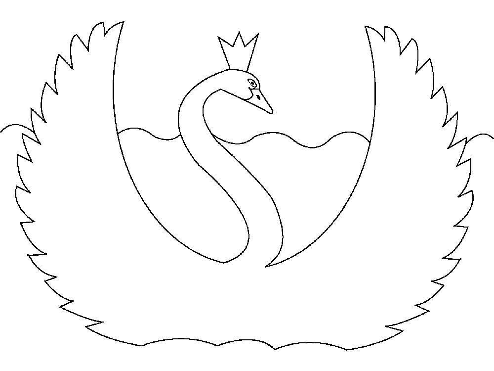 Название: Раскраска Раскраска лебедь. Категория: Лебедь. Теги: Лебедь.