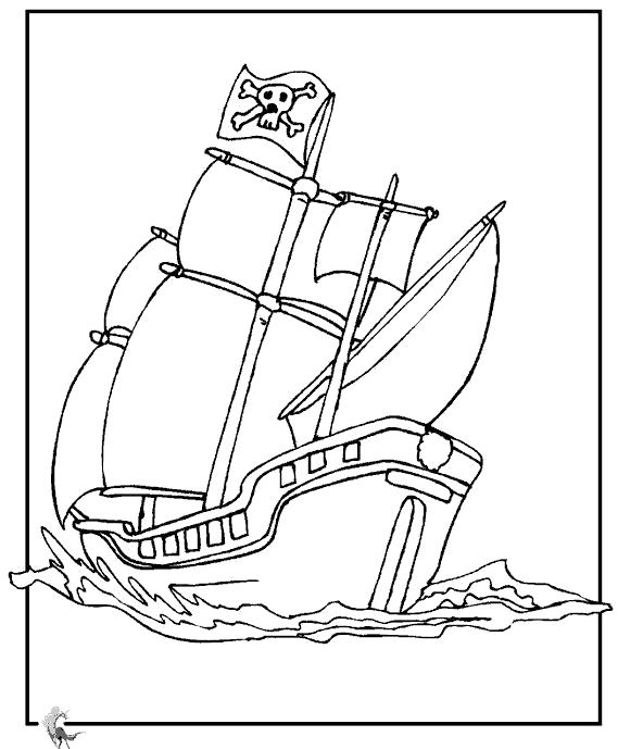 Название: Раскраска Пиратское судно. Категория: для мальчиков. Теги: корабль.