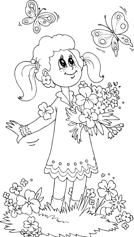 Арт девушка с цветами рисунок (35 фото) » рисунки для срисовки на l2luna.ru