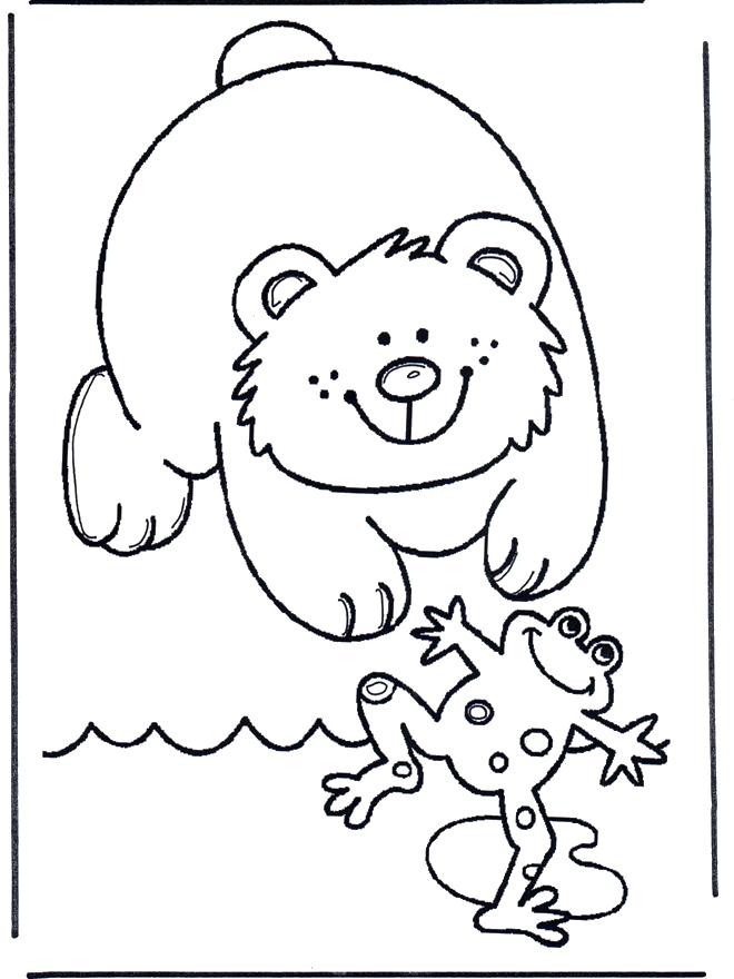 Раскраска Раскраски лягушка раскраски для детей, медвежонок, лягушка. лягушка