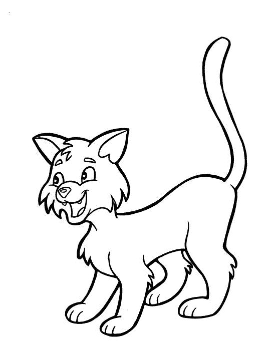 Название: Раскраска Раскраска для детей. Категория: Домашние животные. Теги: кошка.