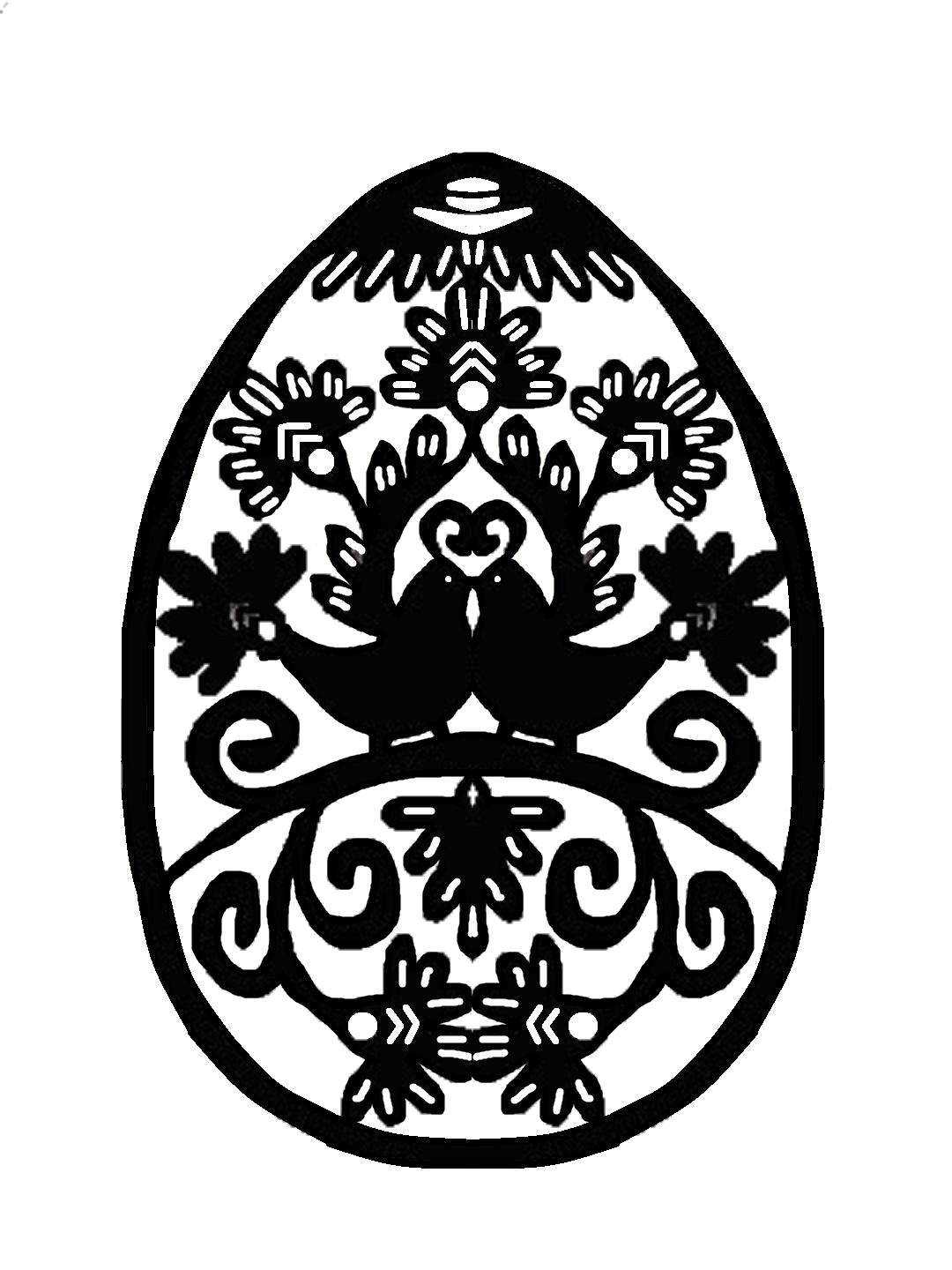 Раскраска Пасхальное яйцо. 