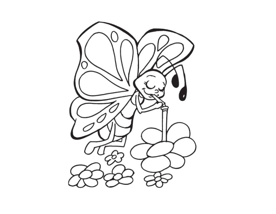 Как Нарисовать Бабочку На Цветке (60 Фото)