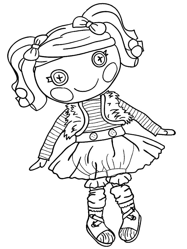 Раскраска Раскраски с куклами для детей. кукла