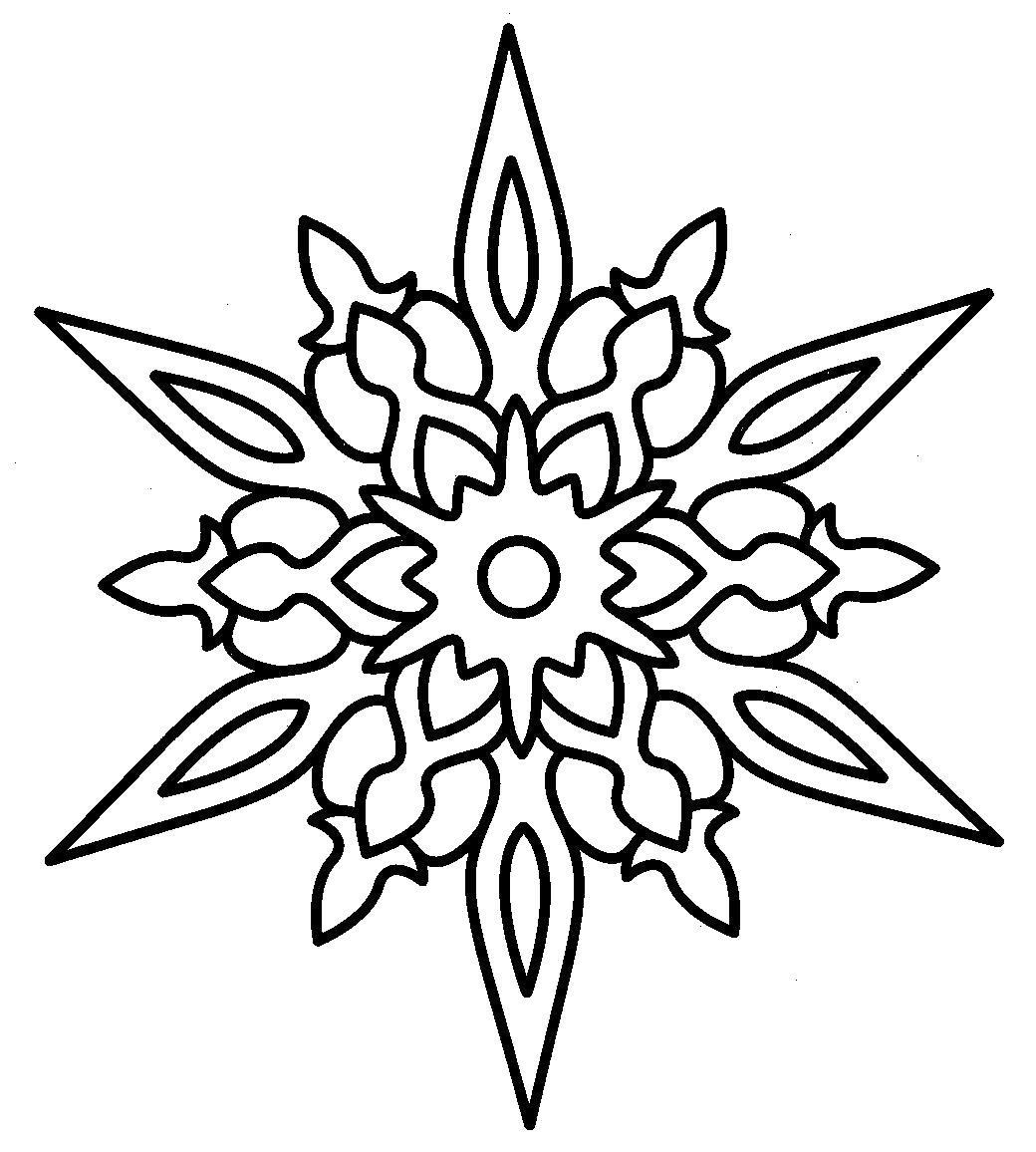 Название: Раскраска Раскраски снежинка контур для вырезания снежинки в готическом стиле. Категория: Новый год. Теги: Снежинки.