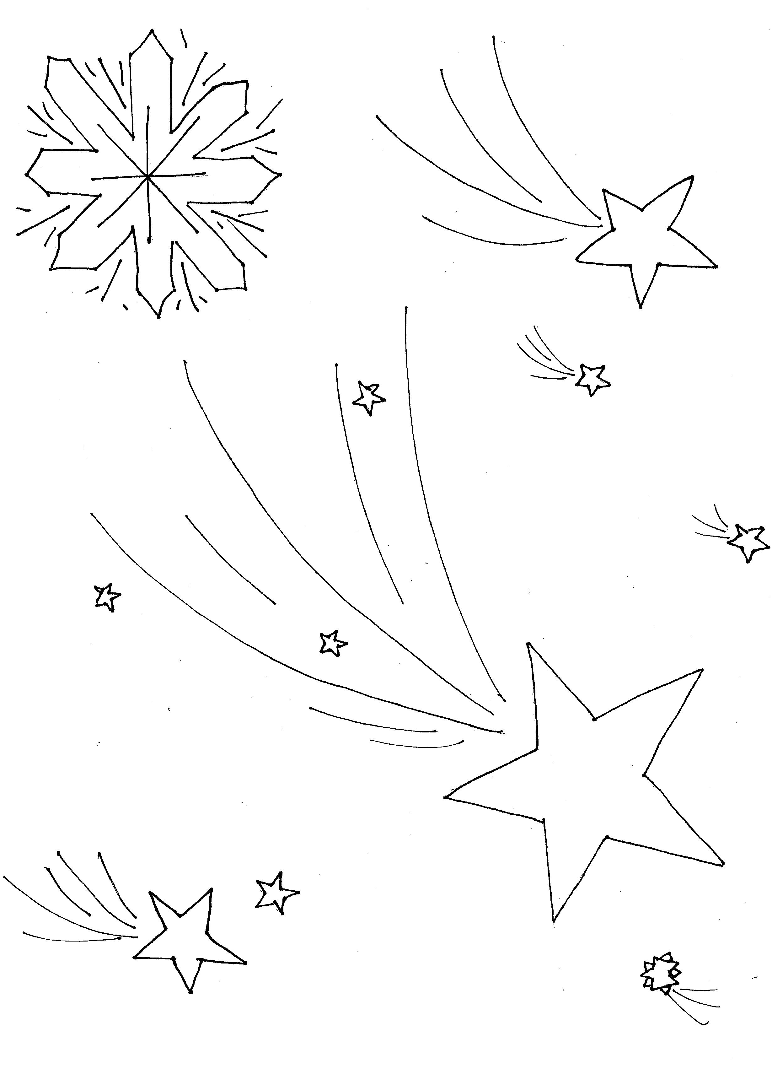 Название: Раскраска Раскраски снежинки снежинки среди звезд. Категория: Снежинки. Теги: Снежинки.
