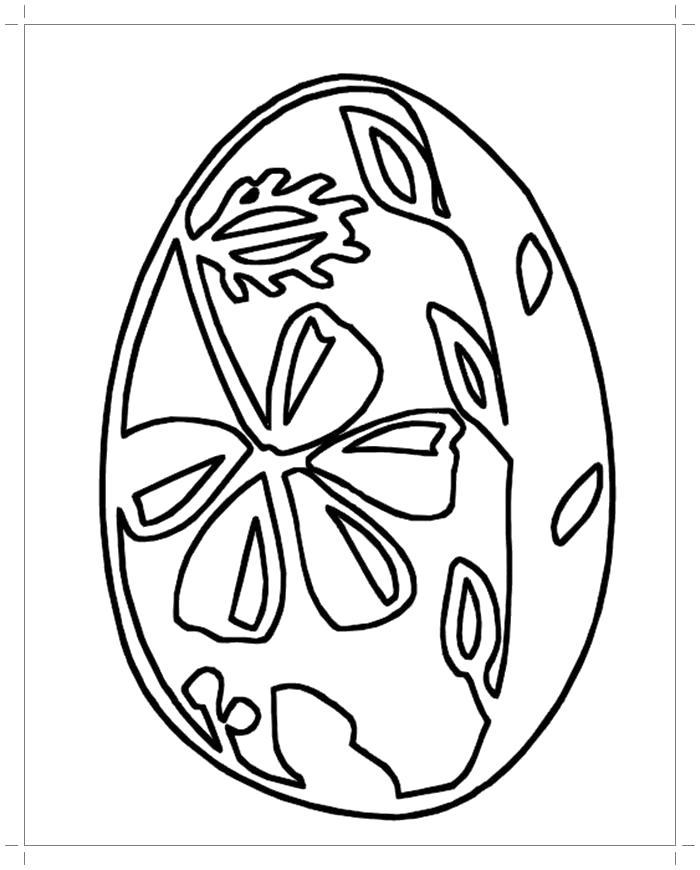 Раскраска Пасхальное яйцо. 
