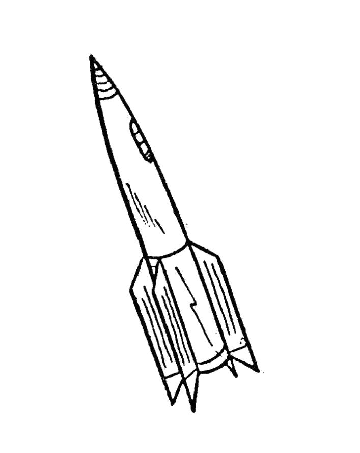 Название: Раскраска Разукрашка ракета детская. Категория: для мальчиков. Теги: ракета.