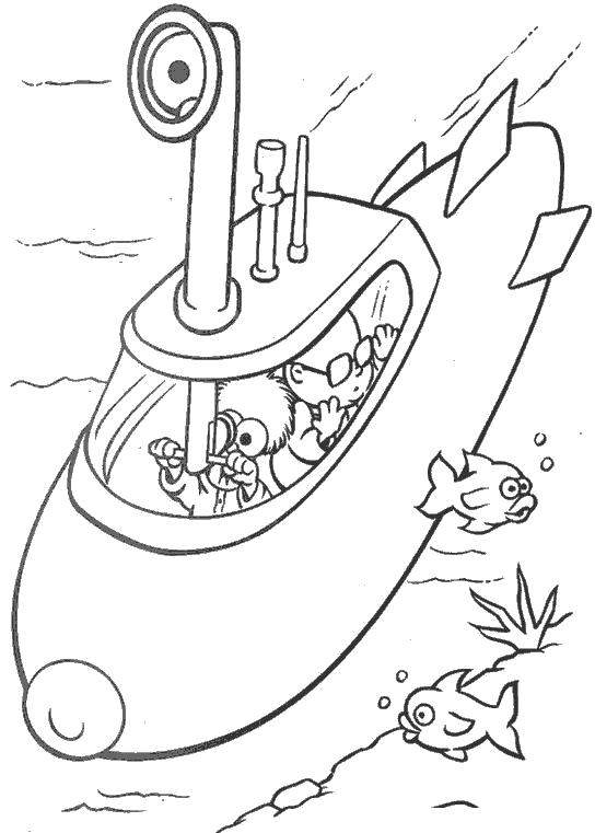 Название: Раскраска Субмарина. Категория: Подводная лодка. Теги: Подводная лодка.