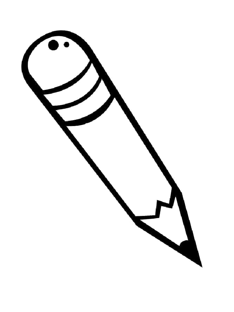 Название: Раскраска Простой карандаш. Категория: Карандаш. Теги: Карандаш.