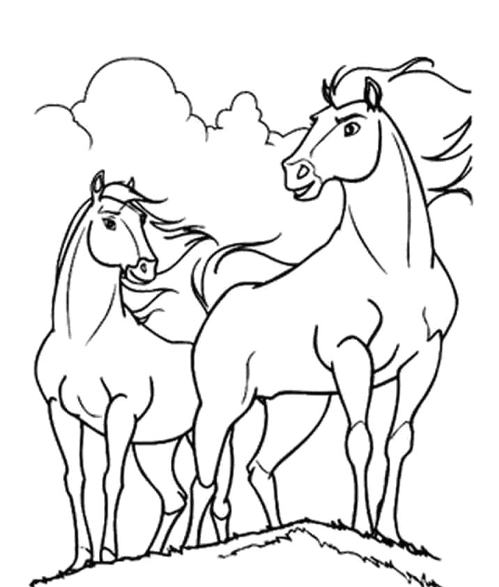 Раскраски раскрас, Раскраска тройка лошадей .