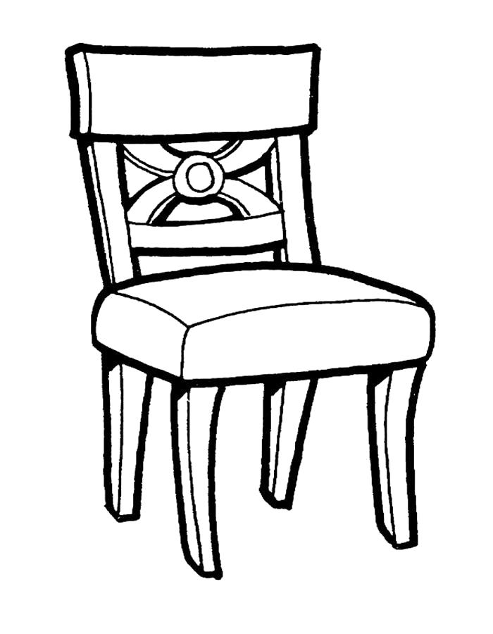 Раскраска  мебель. стул, мягкий стул. Скачать мебель.  Распечатать мебель